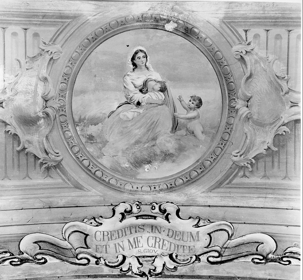 Carità (dipinto, elemento d'insieme) - ambito emiliano (sec. XIX)