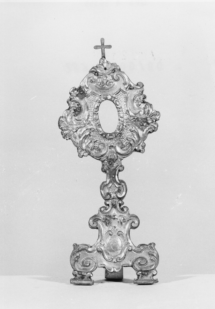 reliquiario - a ostensorio - manifattura emiliana (sec. XVIII)