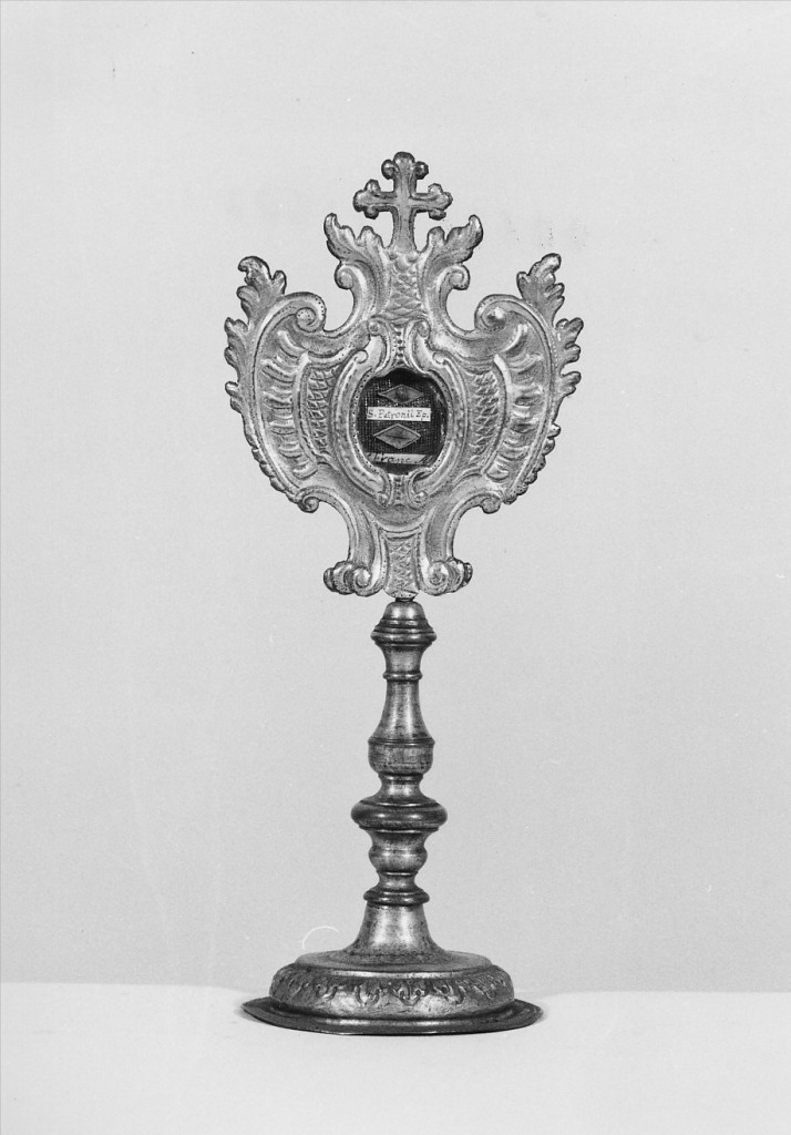 reliquiario - a ostensorio - manifattura emiliana (sec. XIX)