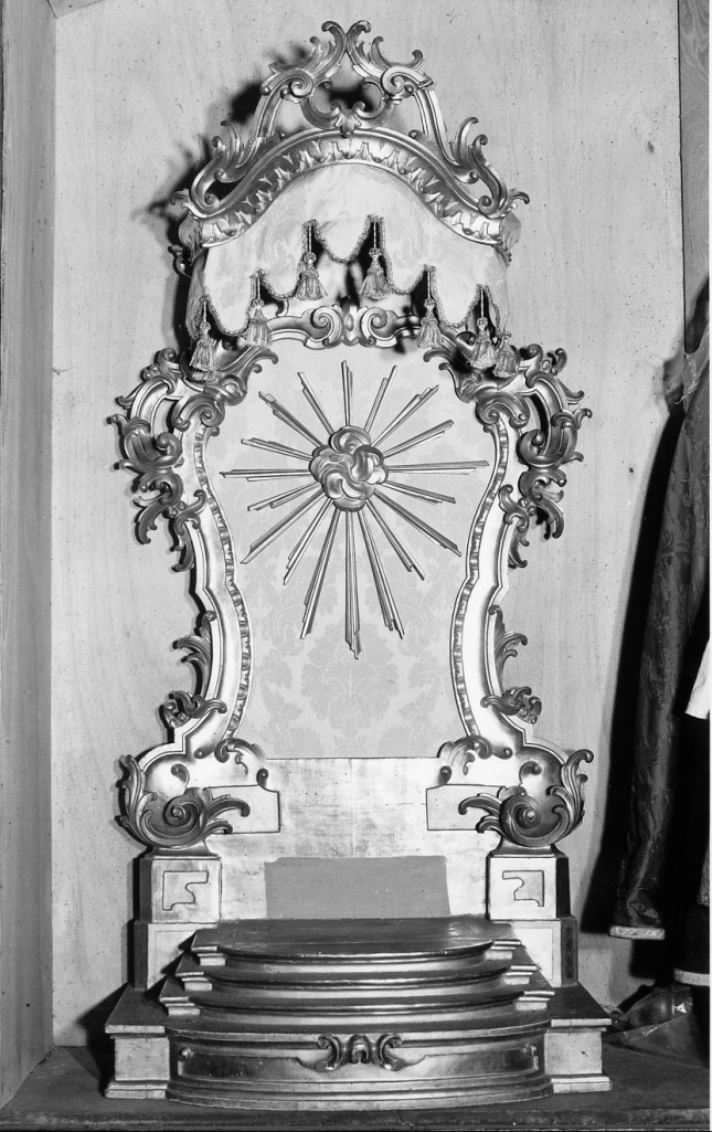 tronetto per esposizione eucaristica - manifattura emiliana (sec. XVIII)