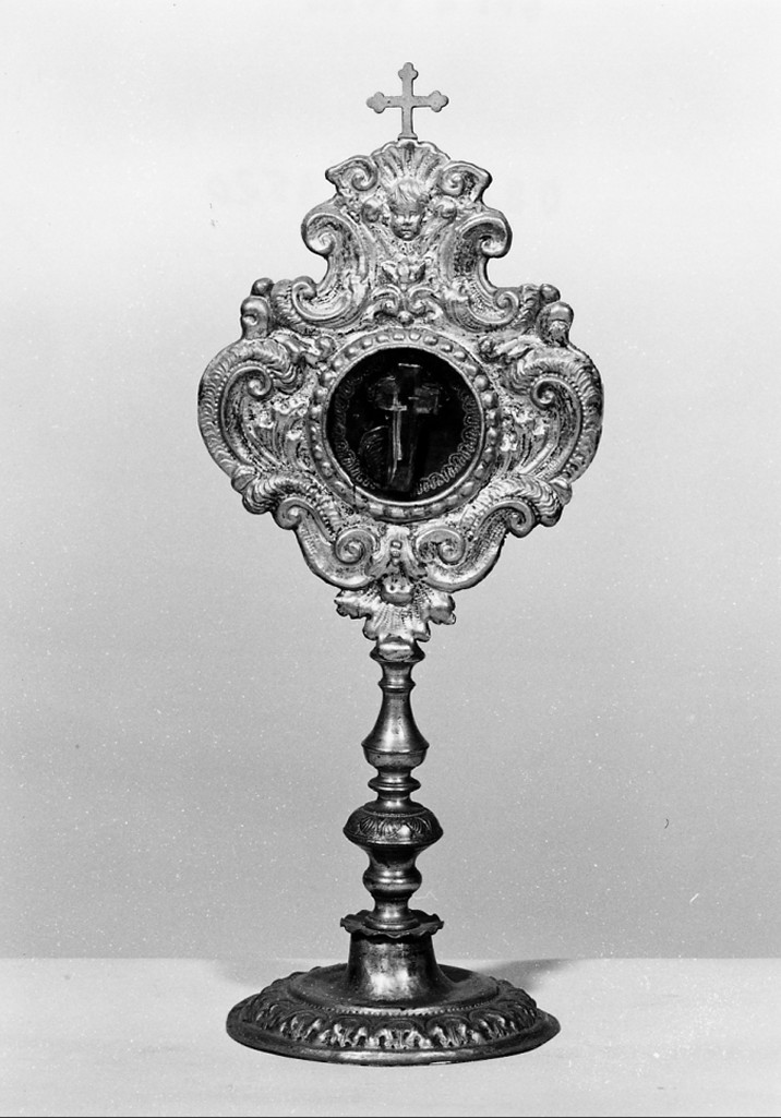 reliquiario - a ostensorio - manifattura emiliana (sec. XVIII)