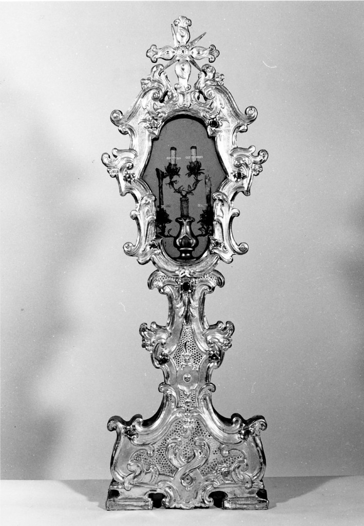 reliquiario - a ostensorio - manifattura emiliana (sec. XVIII)
