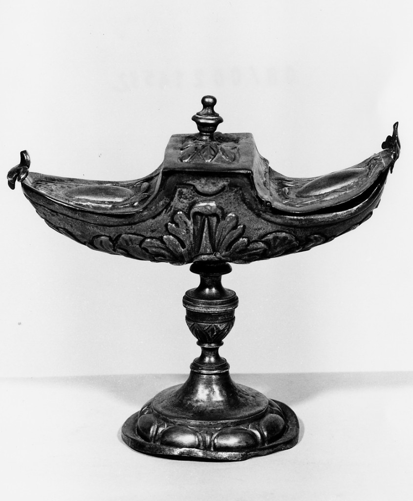 navicella portaincenso, elemento d'insieme - manifattura emiliana (sec. XVIII)