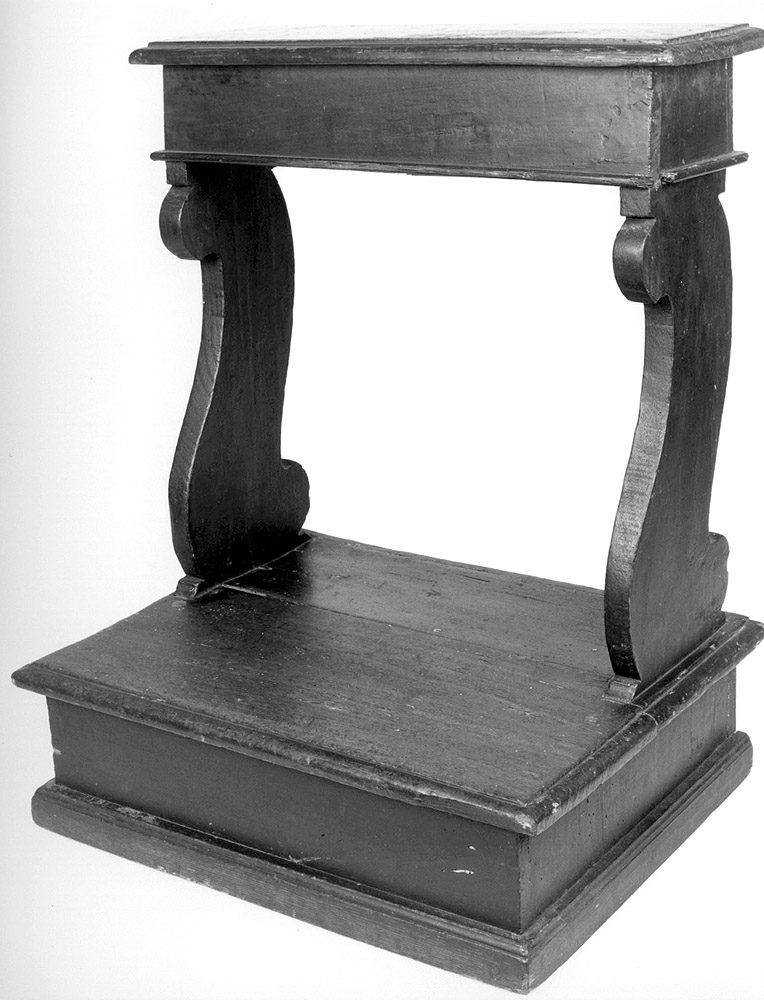 inginocchiatoio - manifattura emiliana (sec. XIX)