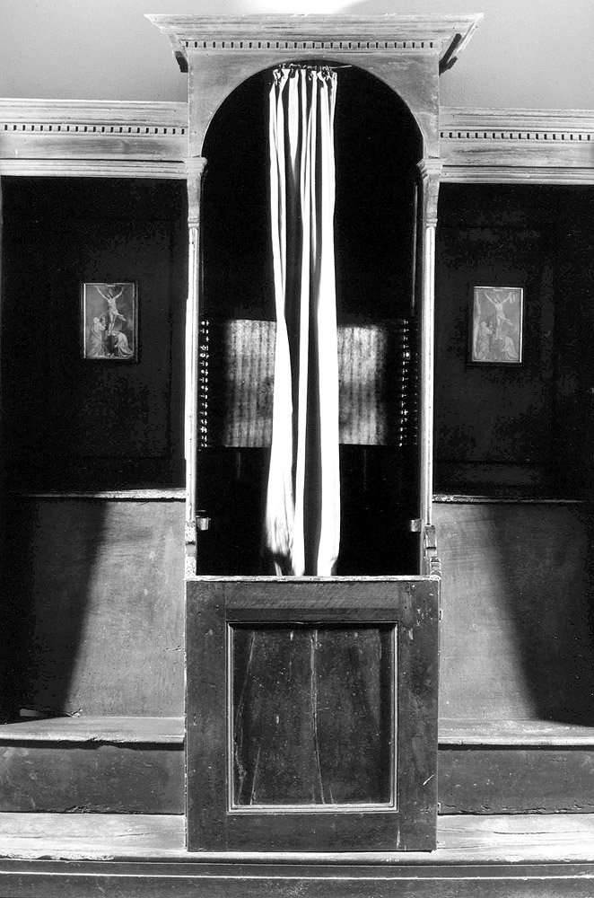 confessionale - manifattura emiliana (sec. XIX)