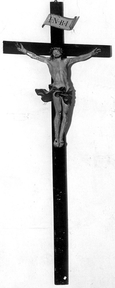 Cristo crocifisso (scultura) - manifattura emiliana (sec. XIX)