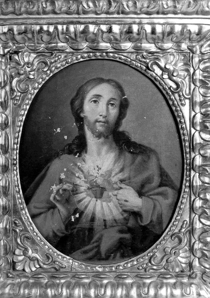 Sacro Cuore di Gesù (quadro d'altare) - manifattura emiliana (seconda metà sec. XVIII)