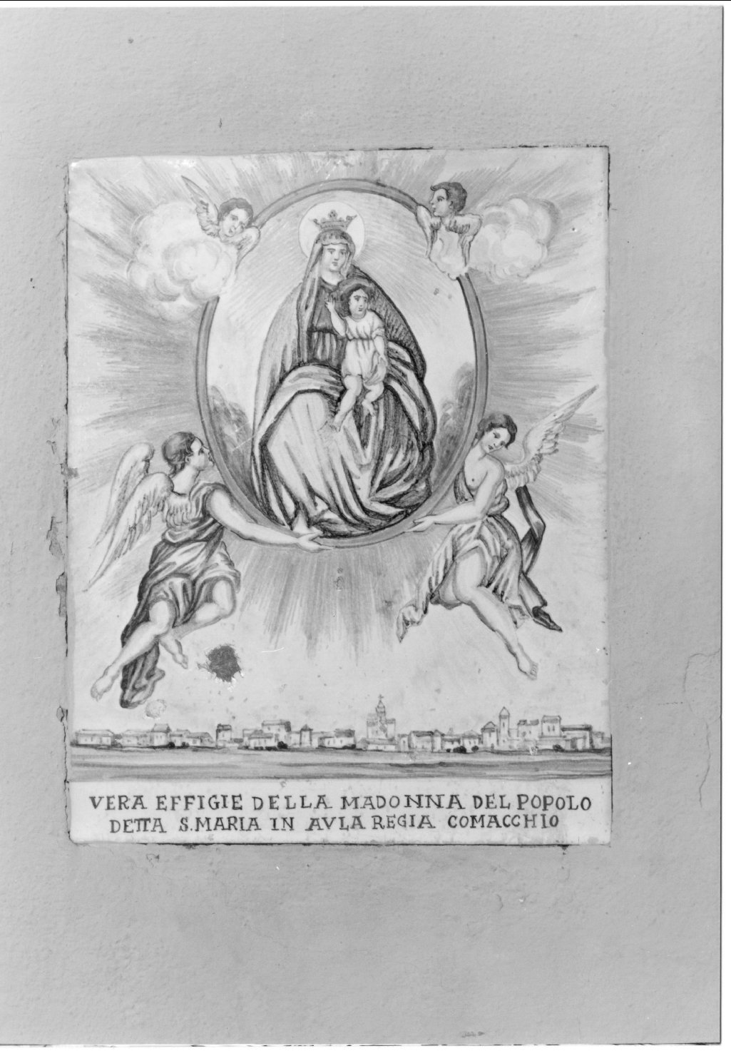 Madonna dell'Aula Regia, Madonna con Bambino (dipinto) - manifattura faentina (primo quarto sec. XX)