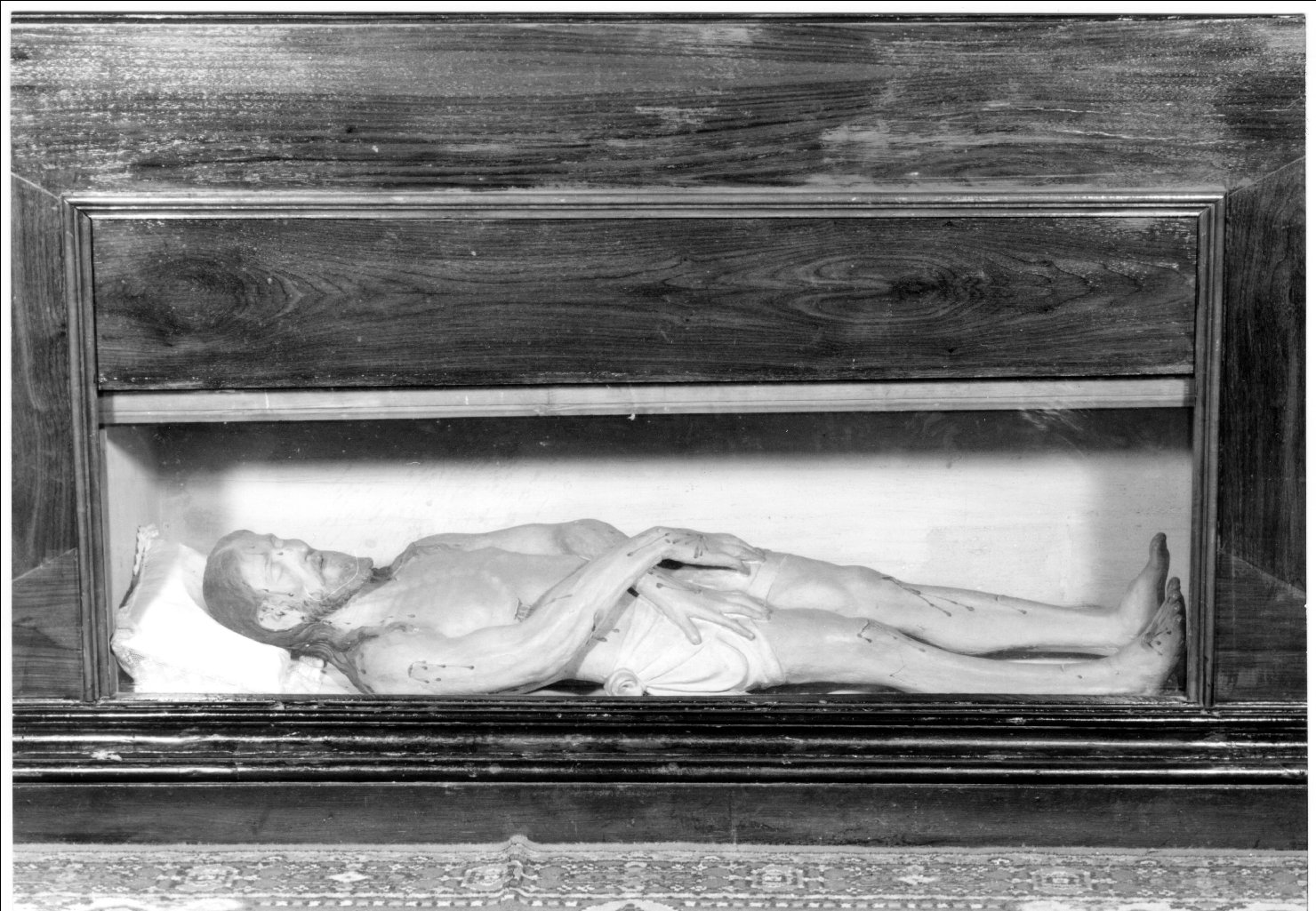 Cristo morto (statua) - manifattura emiliana (seconda metà sec. XIX)