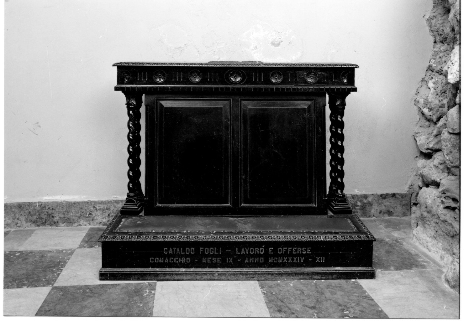 inginocchiatoio di Fogli Cataldo (sec. XX)
