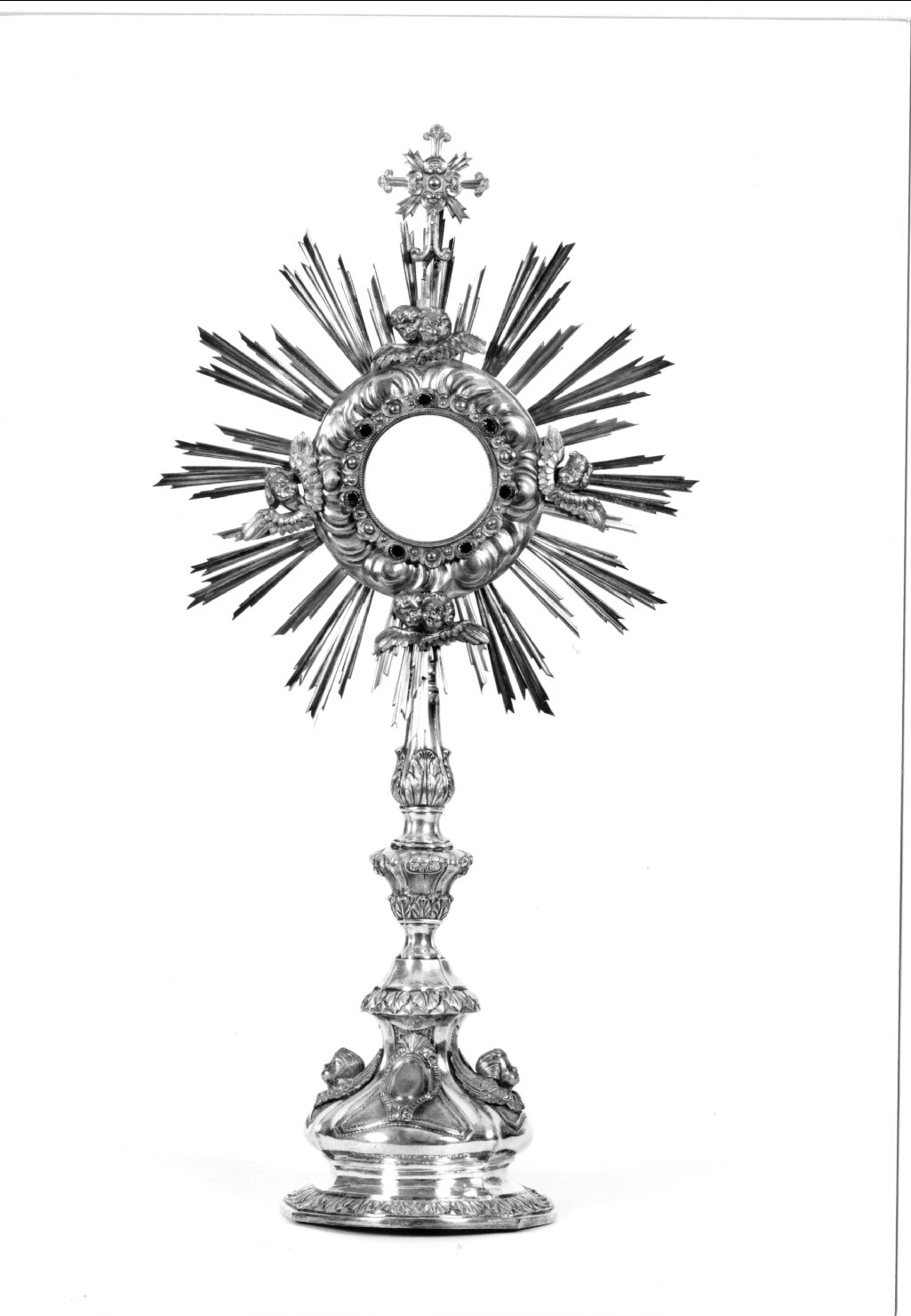 ostensorio - a raggiera - manifattura ferrarese (secc. XIX/ XX)