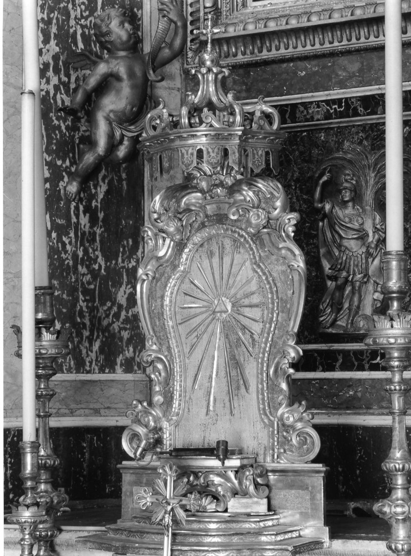 tronetto per esposizione eucaristica - ambito bolognese (secc. XVIII/ XIX)