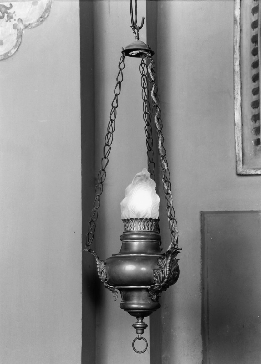 lampada pensile - manifattura italiana (secc. XIX/ XX)