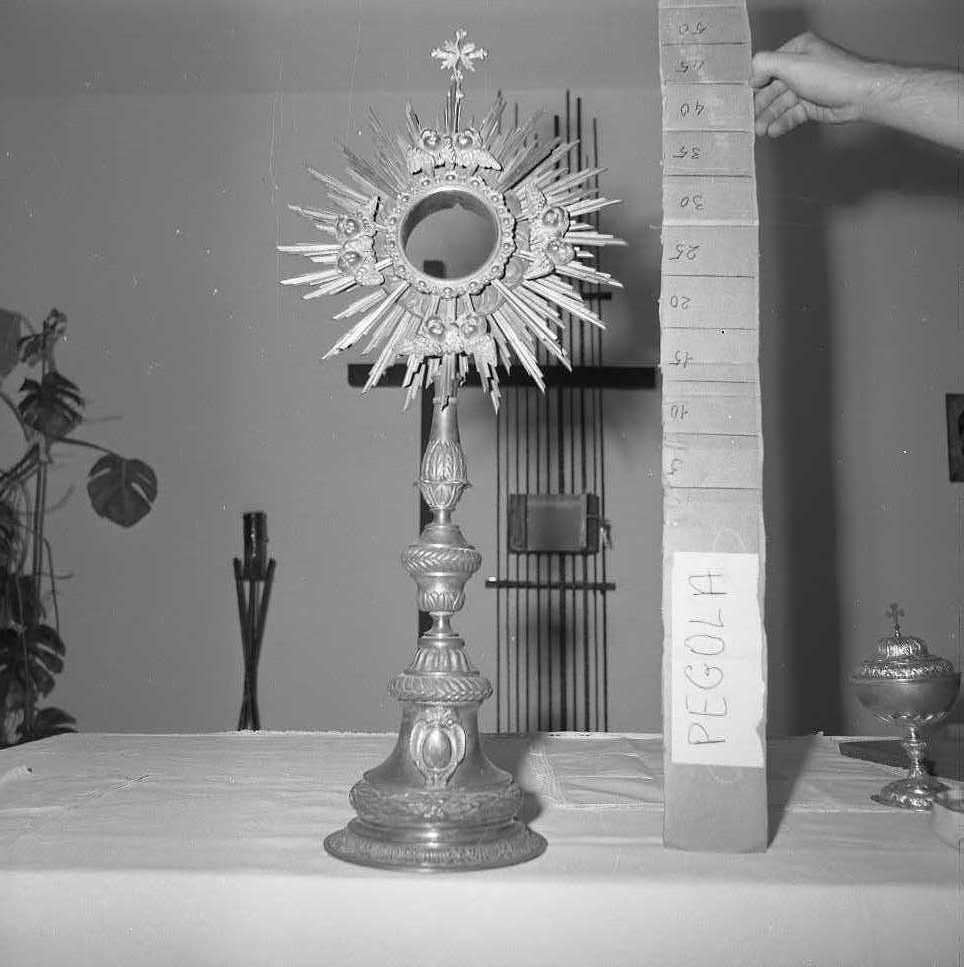 ostensorio - bottega emiliana (inizio sec. XIX)