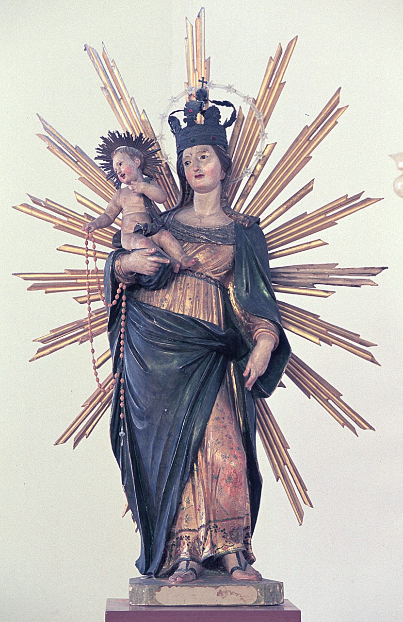 Madonna del Rosario (statua) - manifattura ferrarese (seconda metà sec. XVIII)