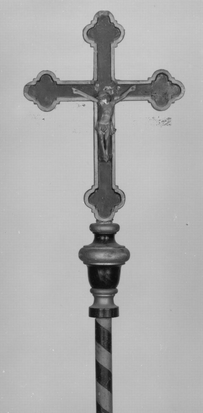 croce processionale - manifattura emiliana (sec. XIX)