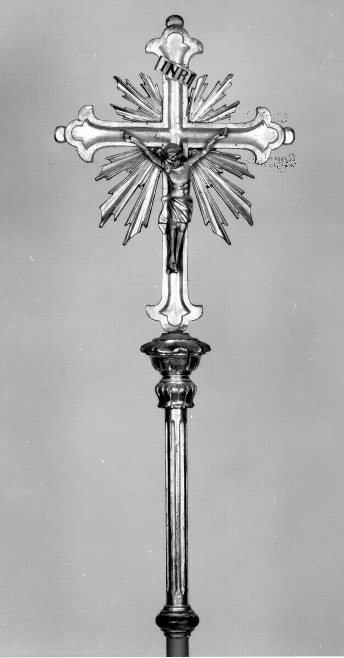 croce processionale - manifattura emiliana (sec. XIX)