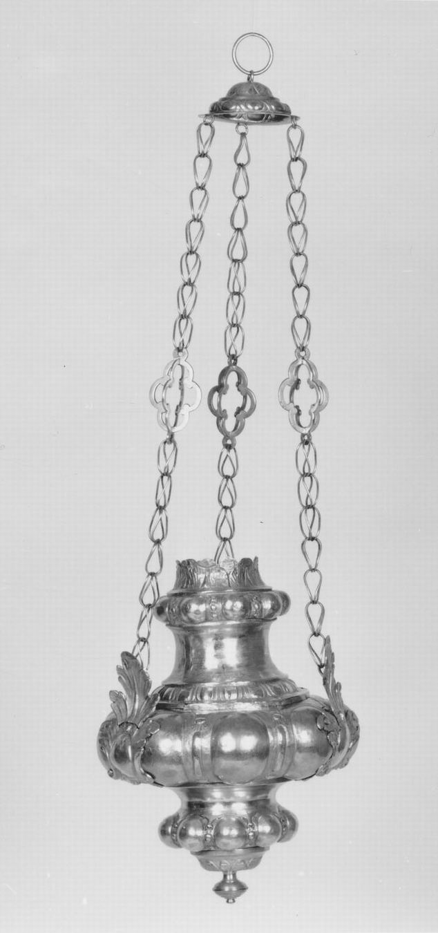 lampada pensile - manifattura emiliana (prima metà sec. XIX)