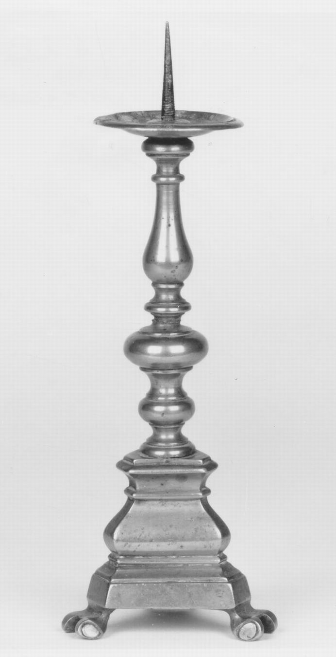 candeliere d'altare - manifattura emiliana (sec. XIX)