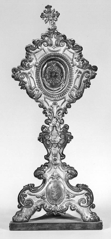 reliquiario - a ostensorio - manifattura emiliana (sec. XIX)