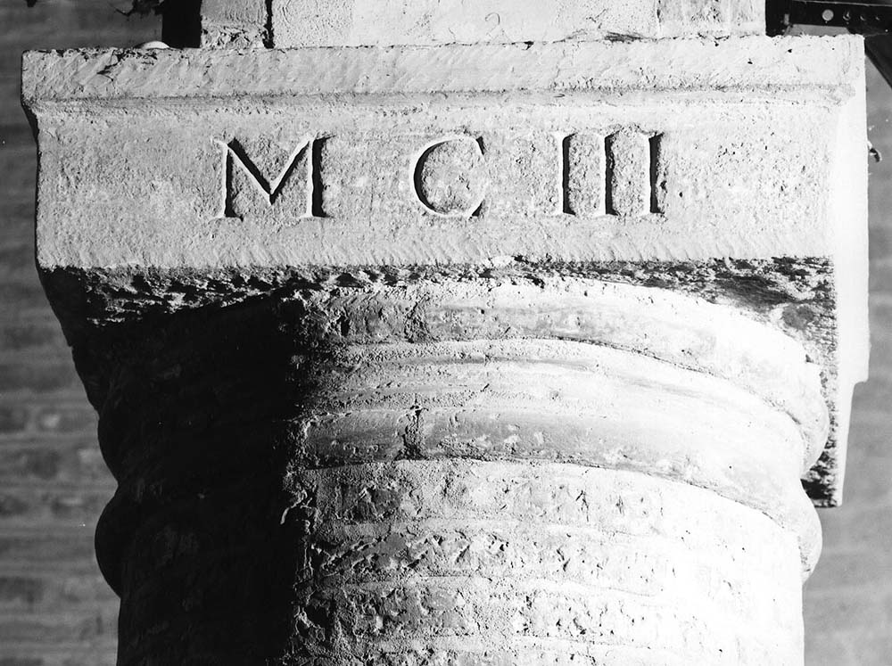 capitello - produzione emiliana (sec. XII)