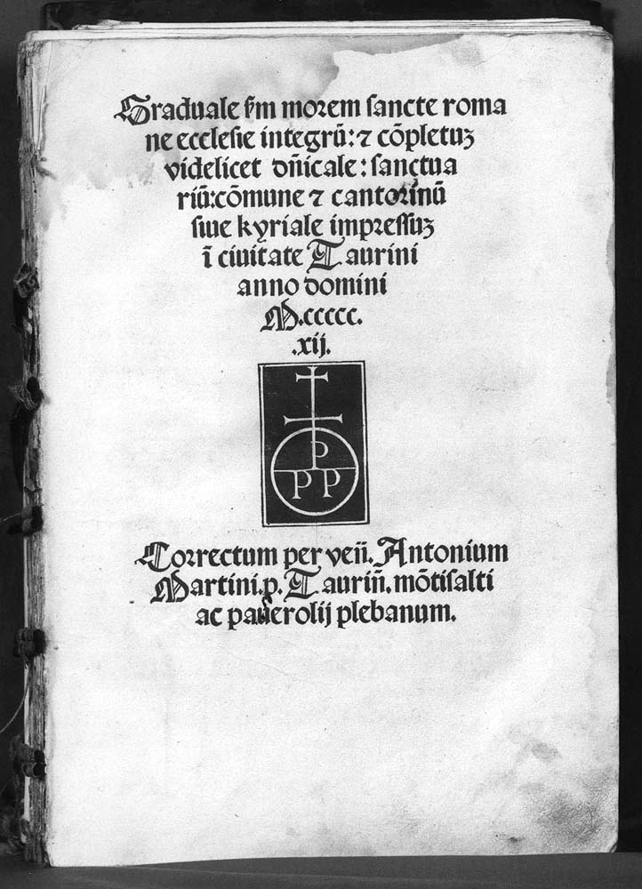 coperta di libro liturgico - manifattura torinese (sec. XVI)