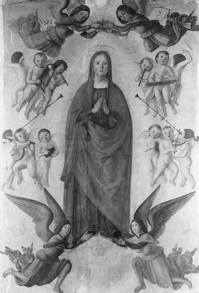 Madonna Assunta (dipinto) di Costa Lorenzo il Vecchio (sec. XV)