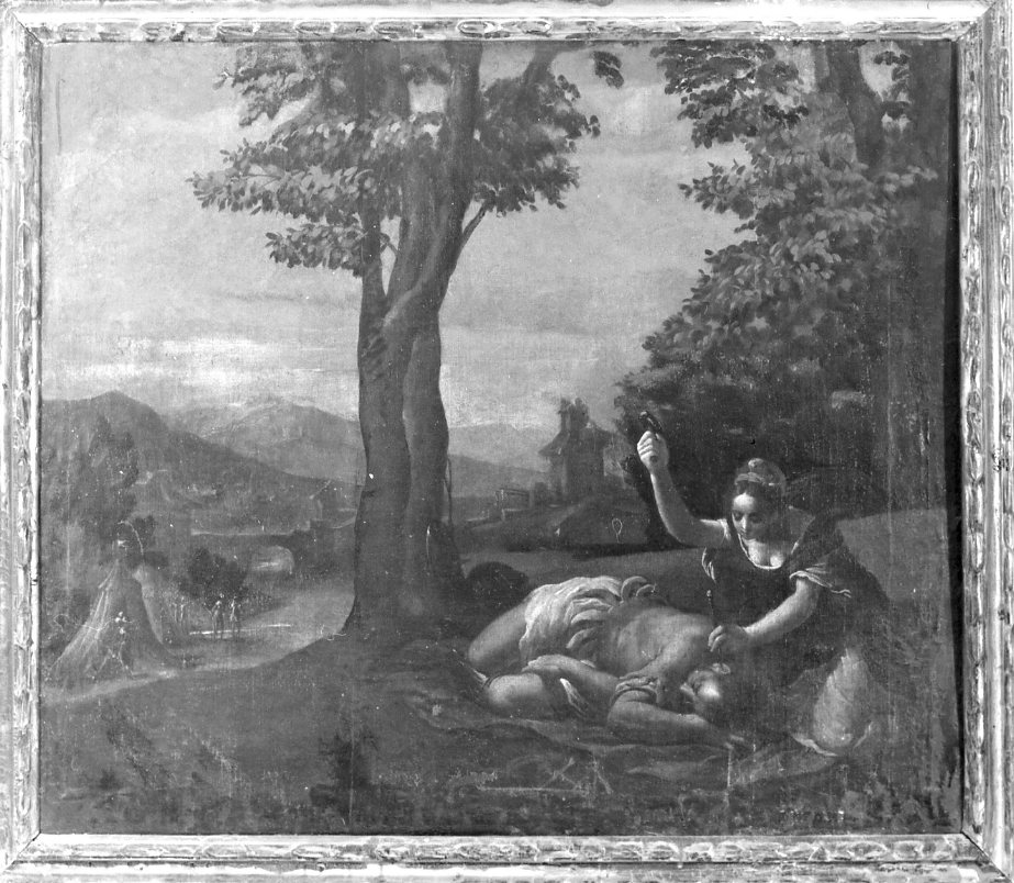 Giaele uccide Sisara (dipinto) di Caletti Giuseppe detto Cremonese (attribuito) (metà sec. XVII)