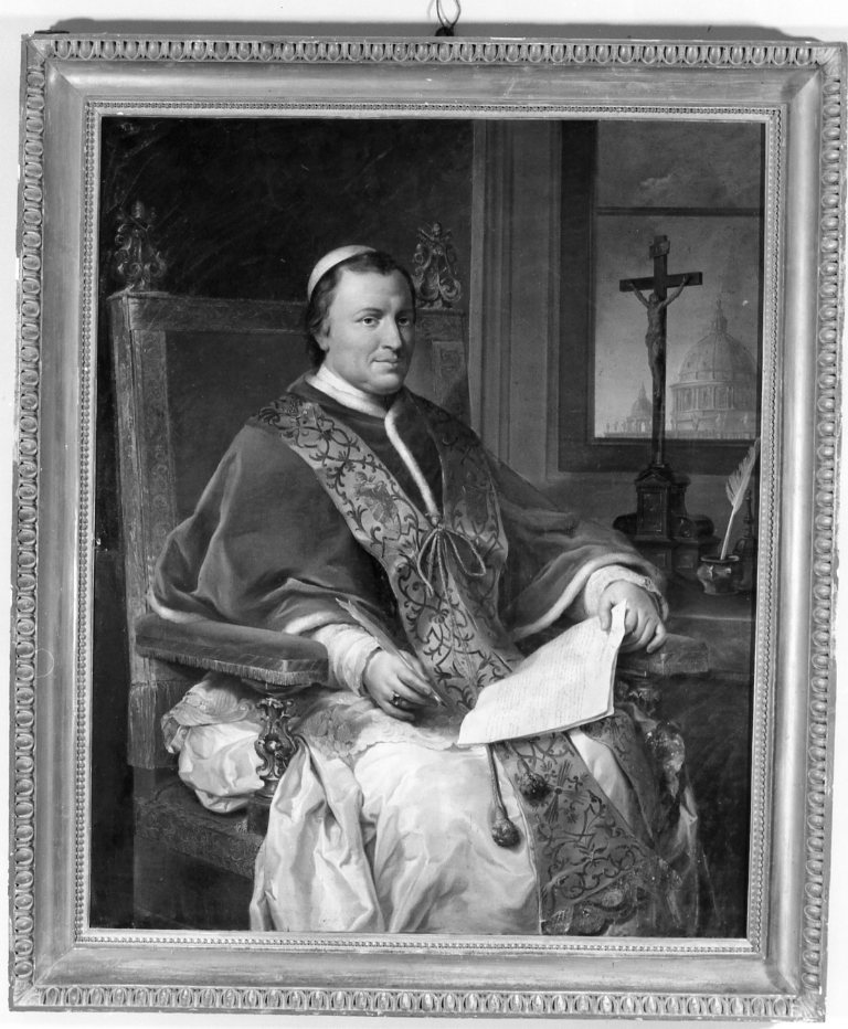 ritratto di Pio IX, ritratto di ecclesiastico (dipinto) - ambito romano (sec. XIX)
