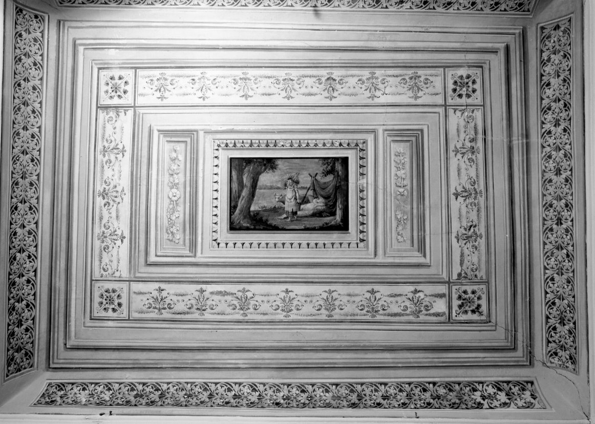 scena pastorale (dipinto) - ambito ferrarese (seconda metà sec. XIX)