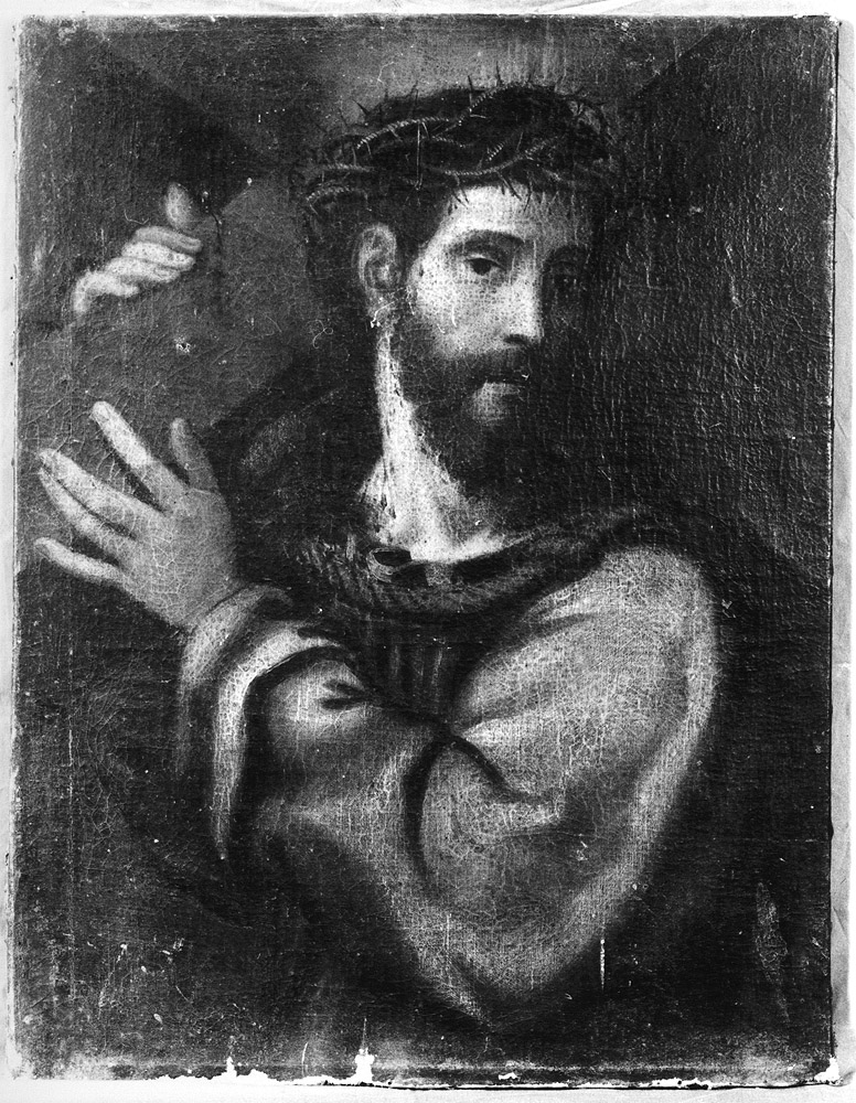 Cristo portacroce (dipinto, frammento) - ambito emiliano (sec. XVIII)