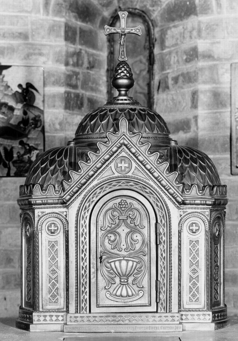 tabernacolo - a tempietto - manifattura emiliana (sec. XX)