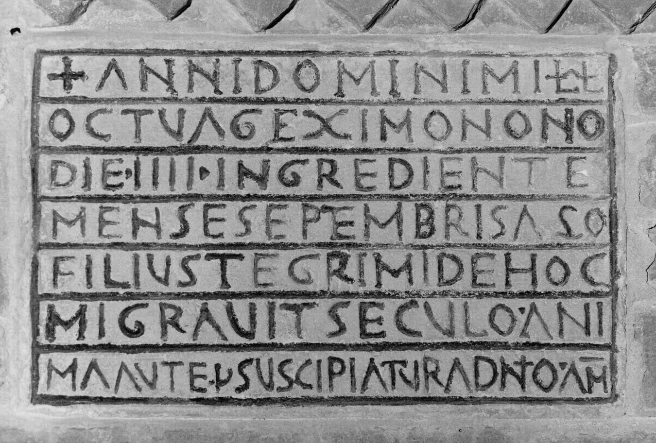 lapide documentaria - manifattura emiliana (sec. XI)