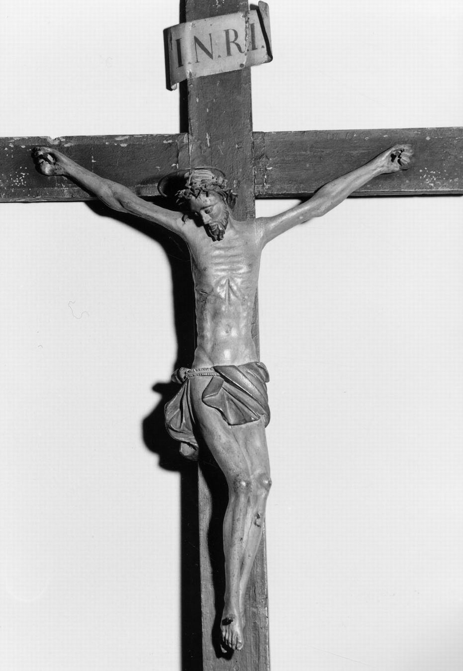 Cristo Crocifisso (scultura) - manifattura emiliana (seconda metà sec. XIX)