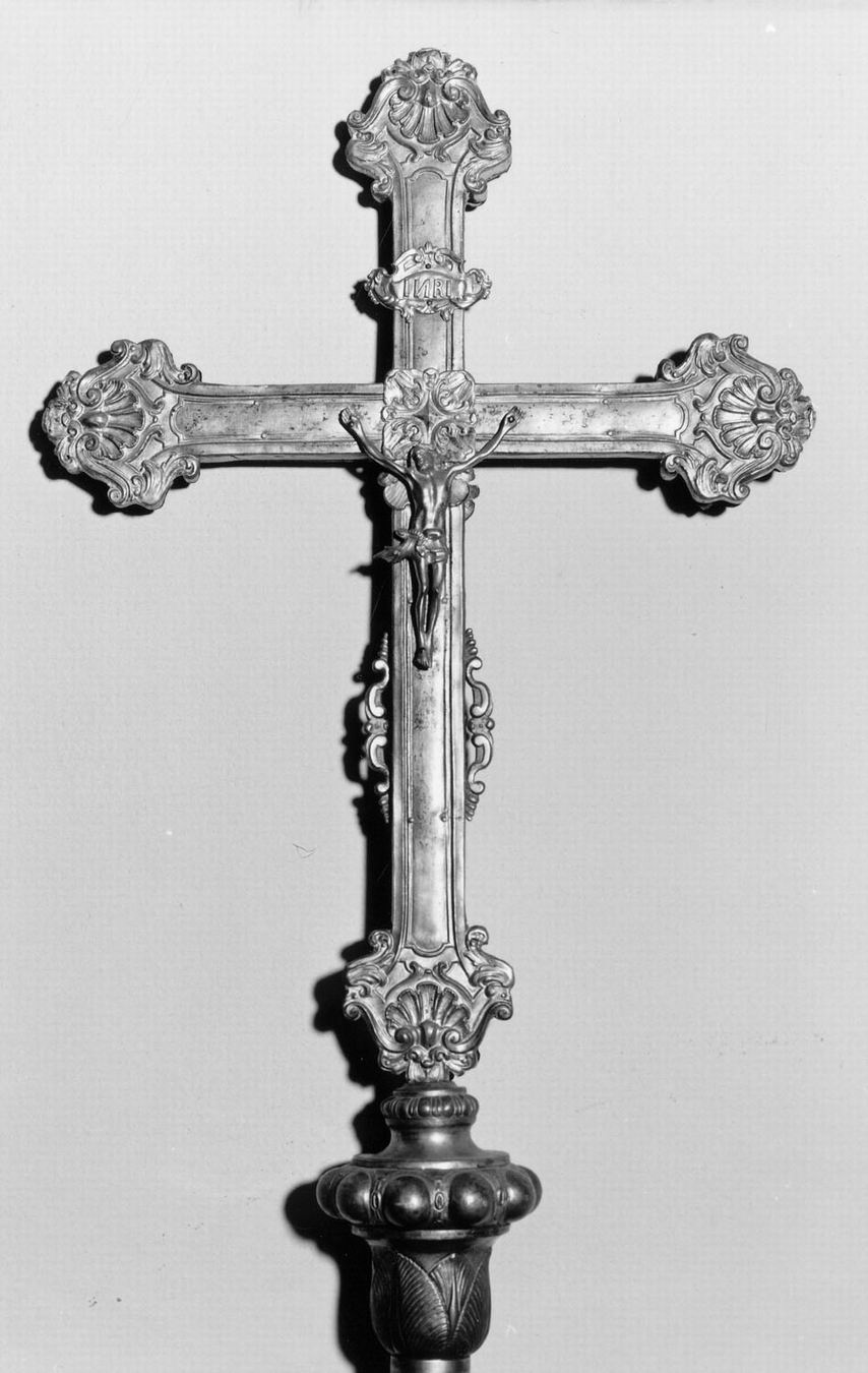 croce processionale - manifattura emiliana (prima metà sec. XIX)
