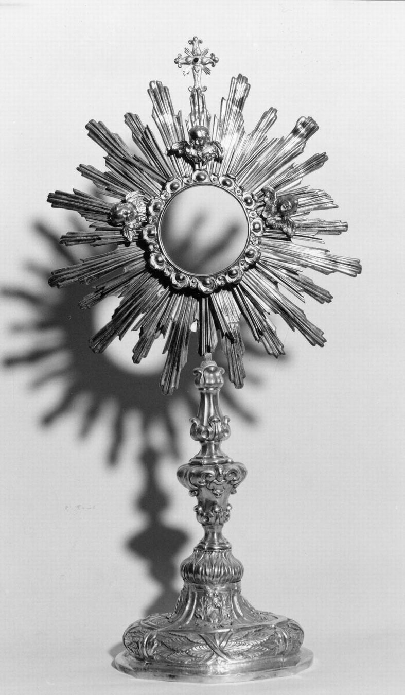 ostensorio - manifattura emiliana (seconda metà sec. XIX)