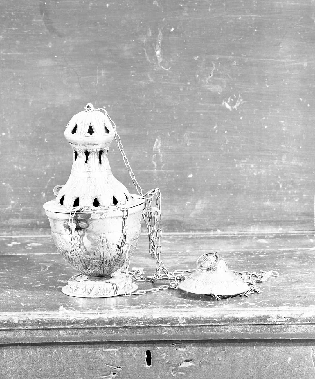 turibolo, elemento d'insieme - manifattura emiliana (fine/inizio secc. XVIII/ XIX)