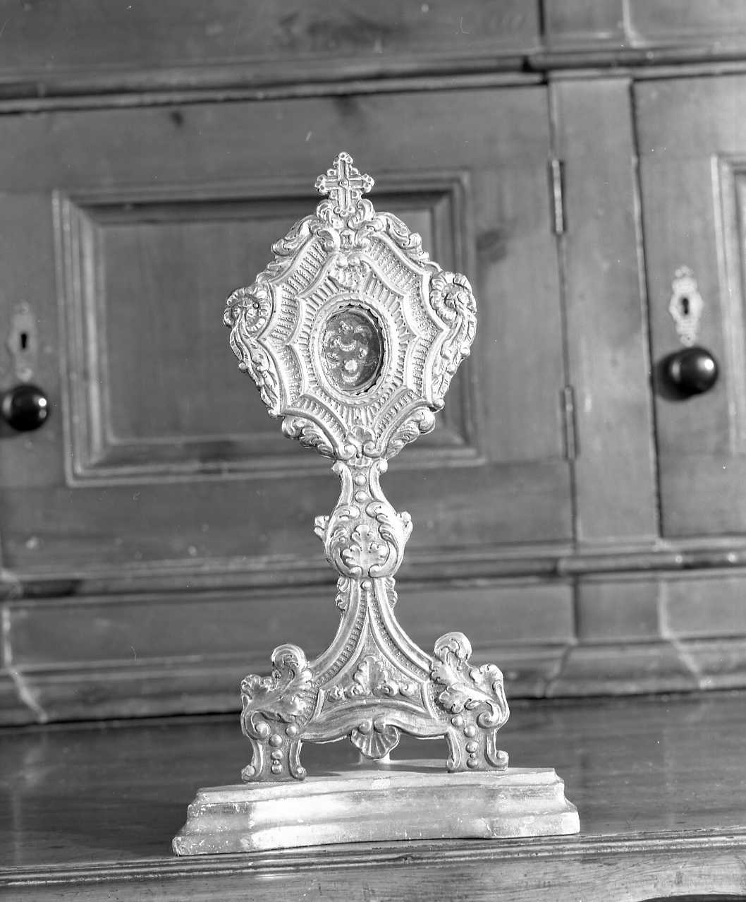 reliquiario - a ostensorio - manifattura emiliana (prima metà sec. XIX)