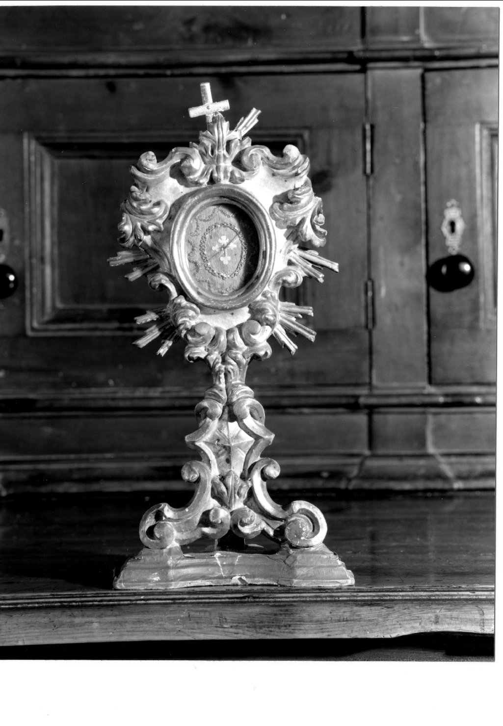 reliquiario - a ostensorio - manifattura emiliana (metà sec. XVIII)