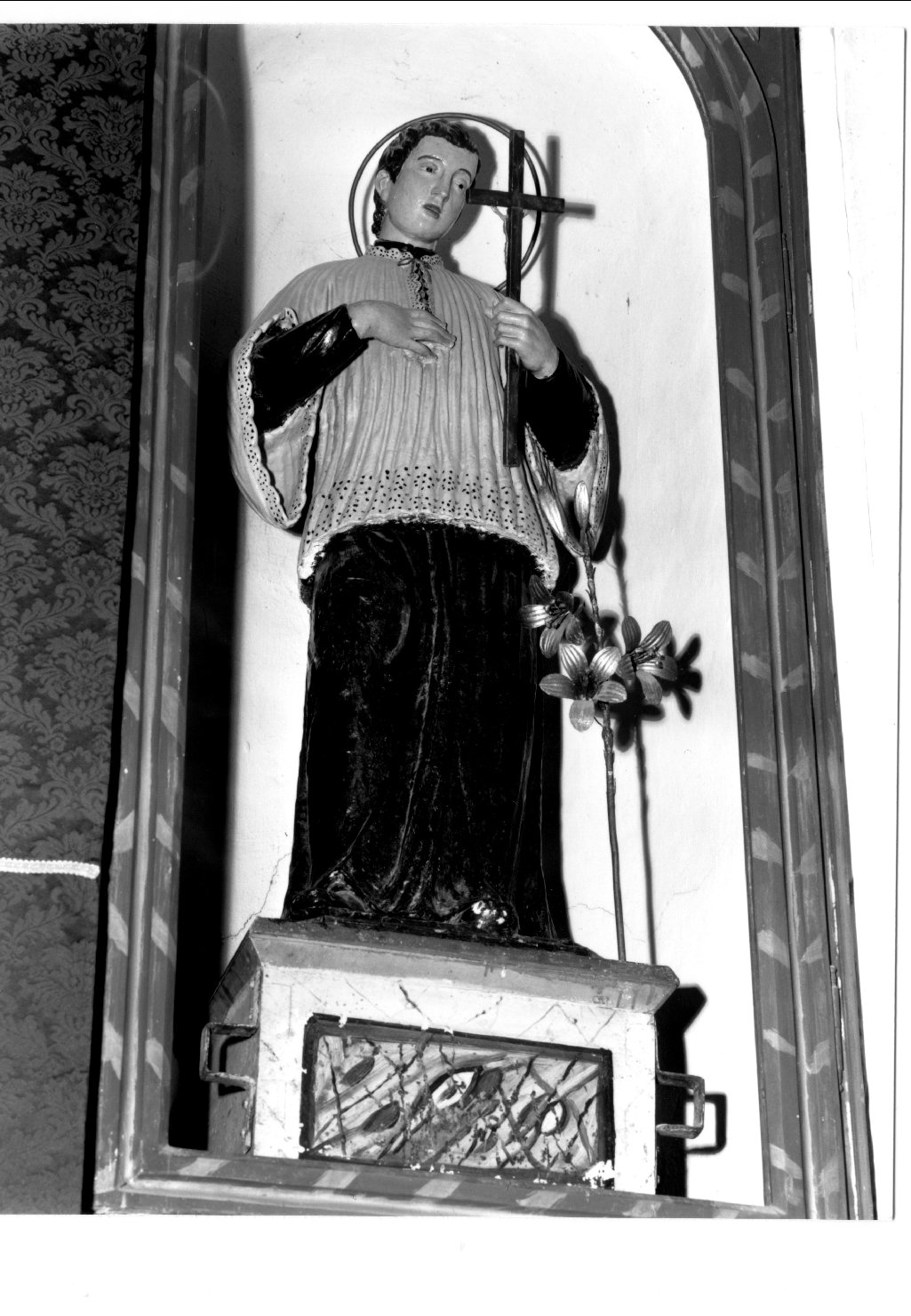 San Luigi Gonzaga (statua) - manifattura emiliana (metà sec. XIX)