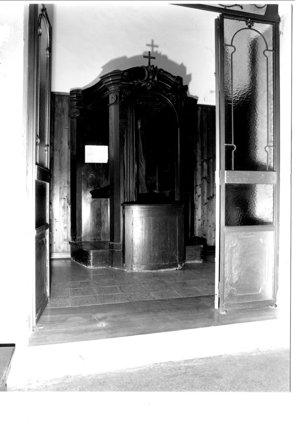 confessionale - manifattura emiliana (secc. XVIII/ XIX)