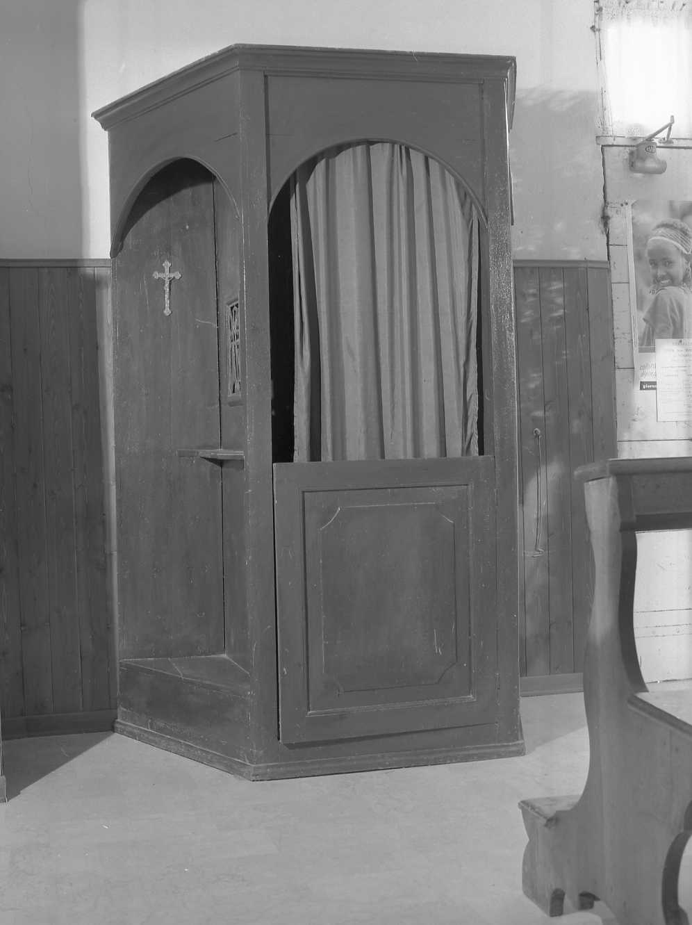 confessionale - manifattura emiliana (seconda metà sec. XIX)