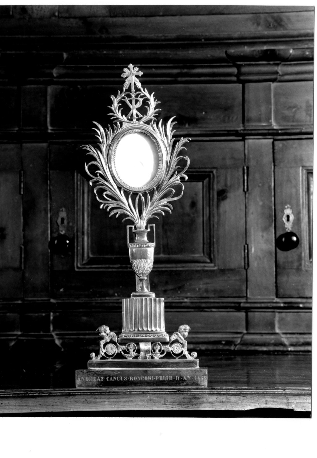 reliquiario - a ostensorio - manifattura emiliana (sec. XIX)