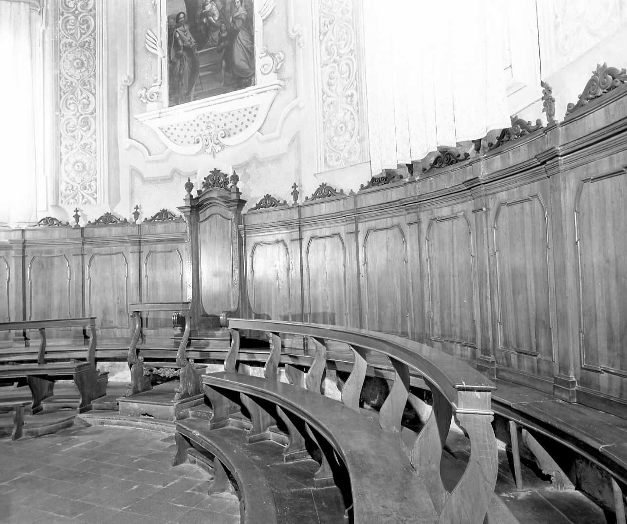 stalli del coro - manifattura emiliana (seconda metà sec. XVIII)