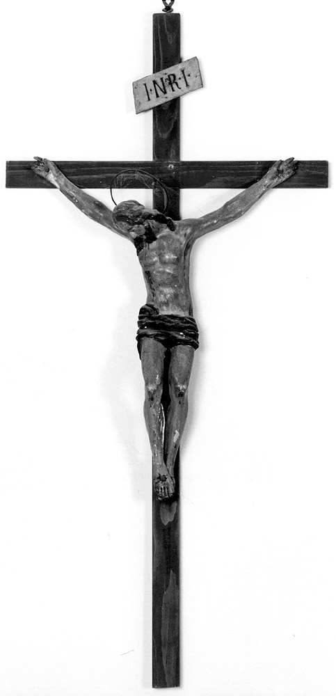 Cristo crocifisso (scultura) - manifattura emiliana (seconda metà sec. XIX)