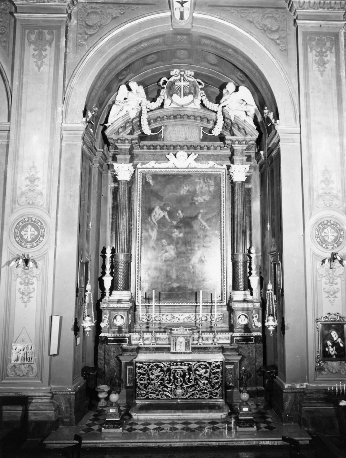 altare di Calegari Giovanni, Mazzoni Giovanni, Rambaldi Carlo, Lipparini Giovanni Battista (sec. XVIII)