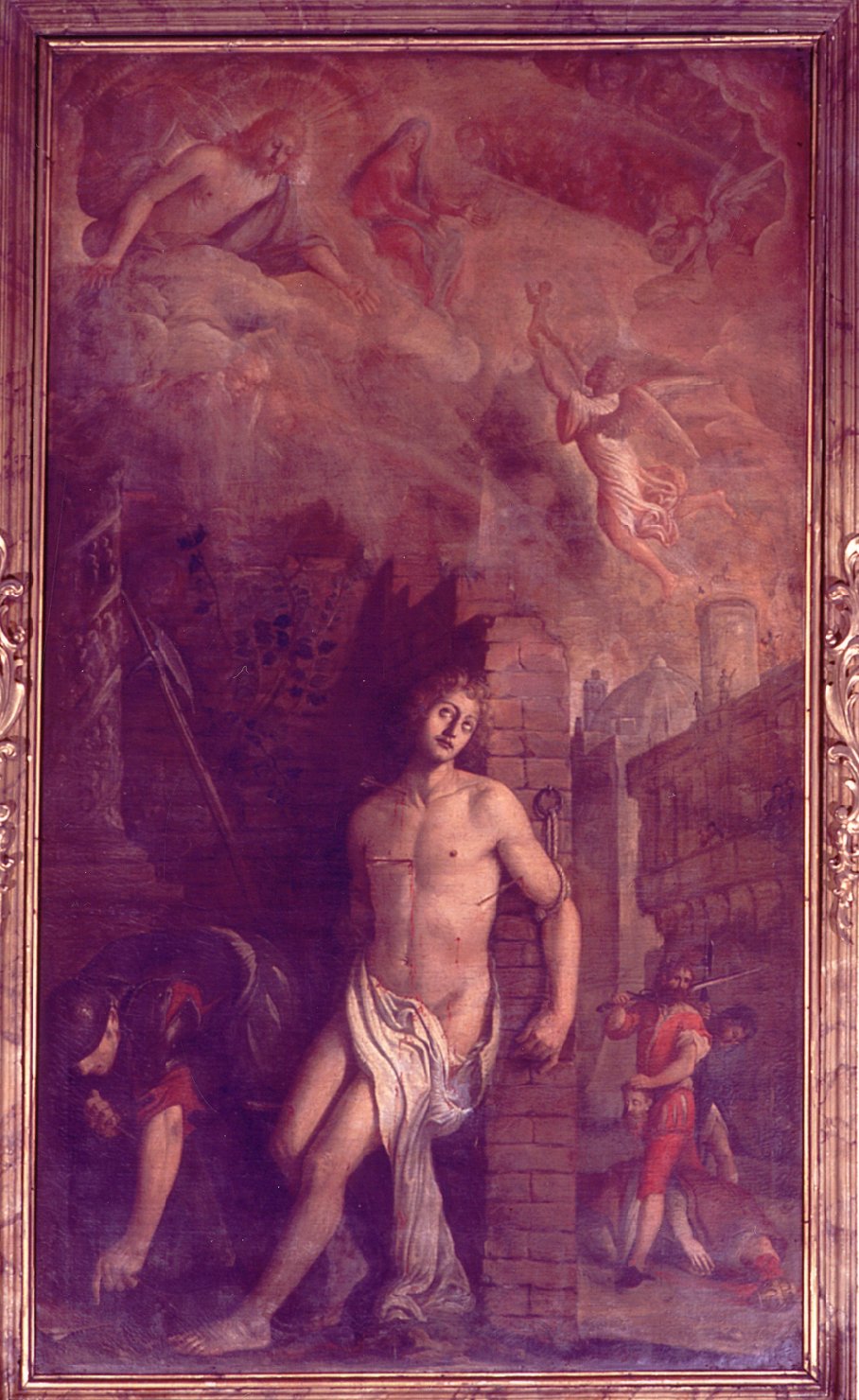 martirio di san Sebastiano e san Fabiano (pala d'altare) di Valesio Giovanni Luigi (inizio sec. XVII)