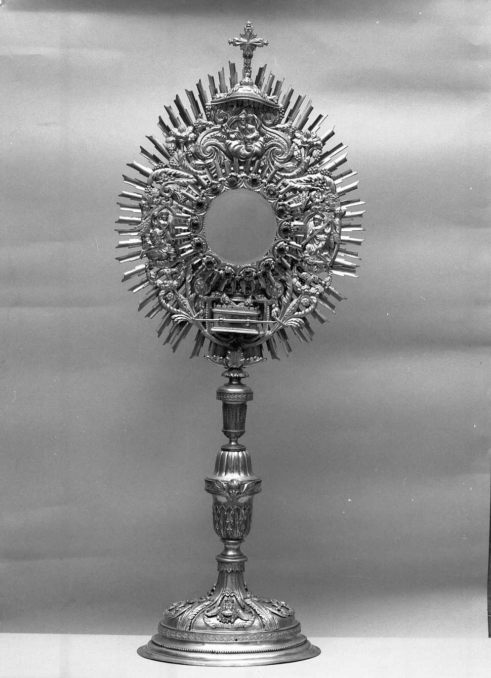 ostensorio - a raggiera - produzione italiana (secc. XIX/ XX)