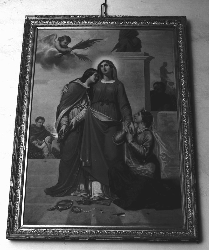 santa Dorotea rinuncia agli idoli (dipinto) di Serra Lugi (seconda metà sec. XIX)