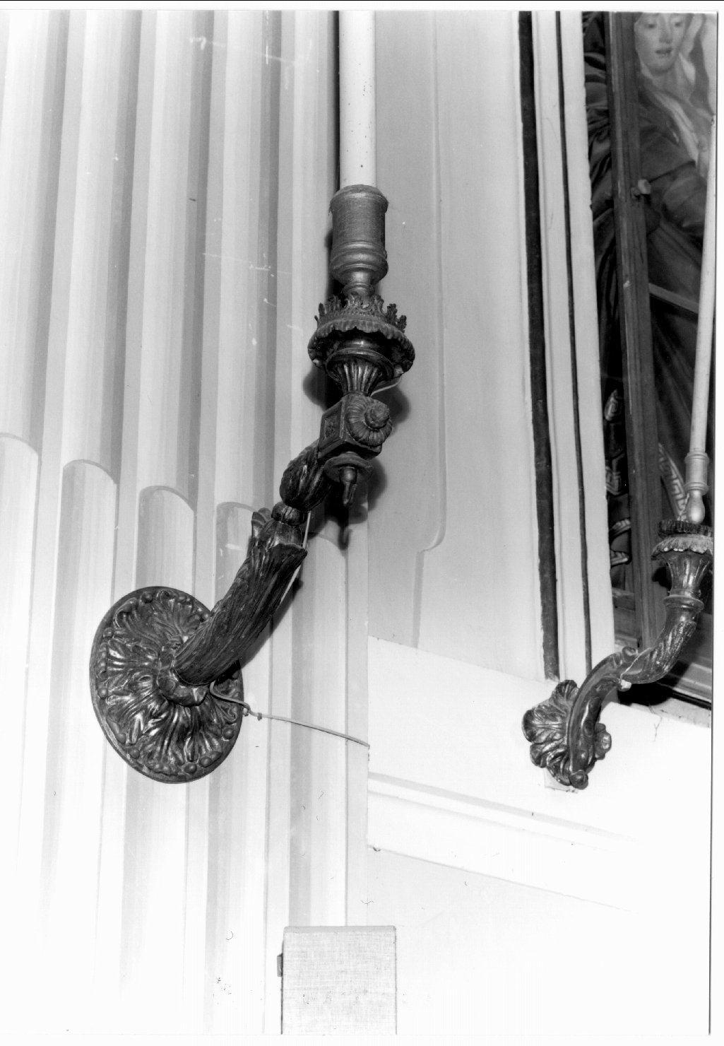 candeliere da parete di Baseggi Antonio, Rossi Giovanni (sec. XIX)